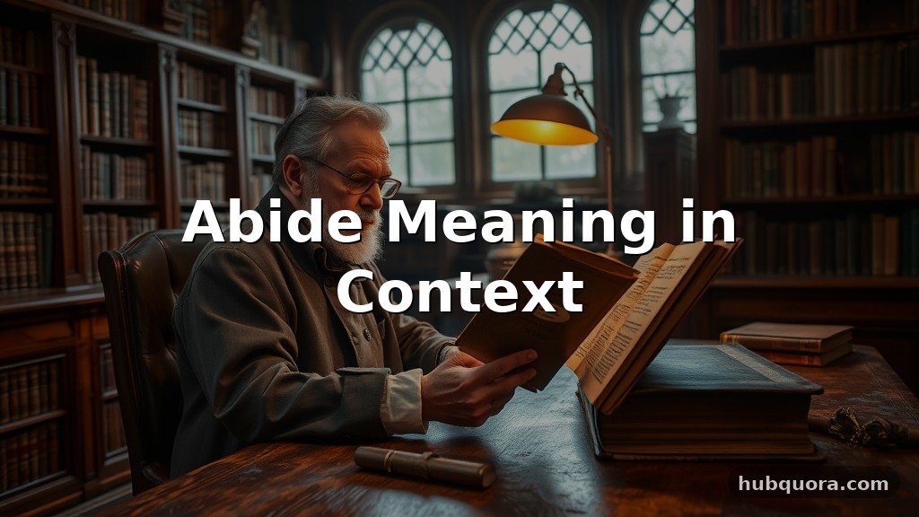 Abide Meaning in Context