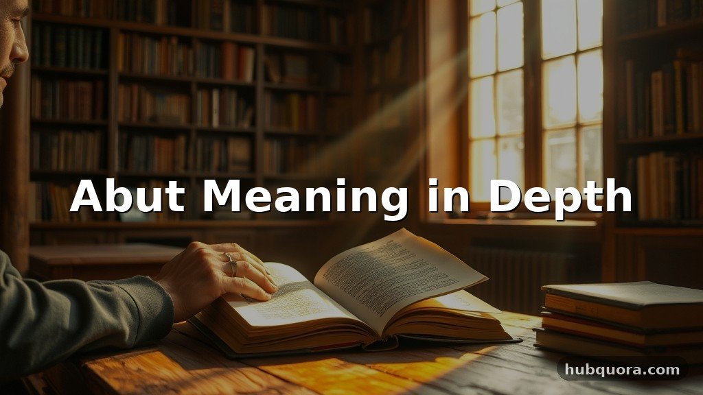 Abut Meaning in Depth