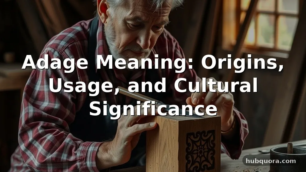 adage meaning