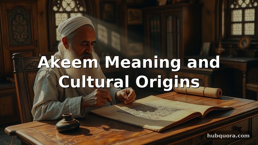 Akeem Meaning and Cultural Origins