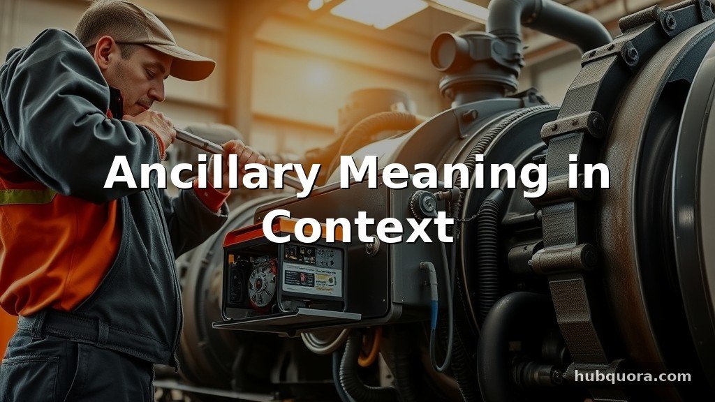 Ancillary Meaning in Context