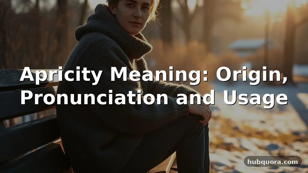 apricity meaning