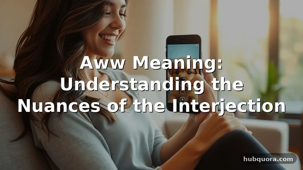aww meaning