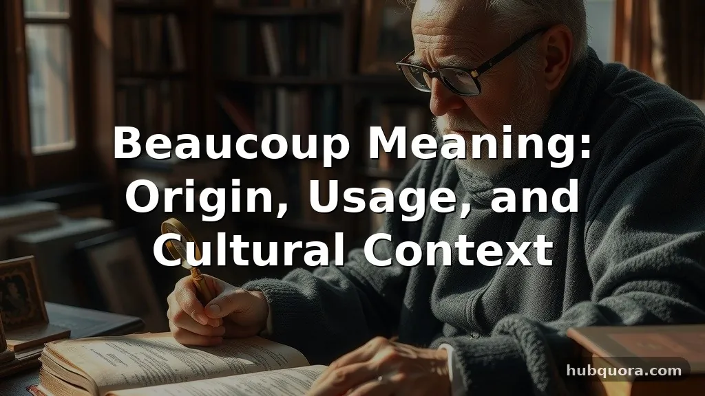 beaucoup meaning