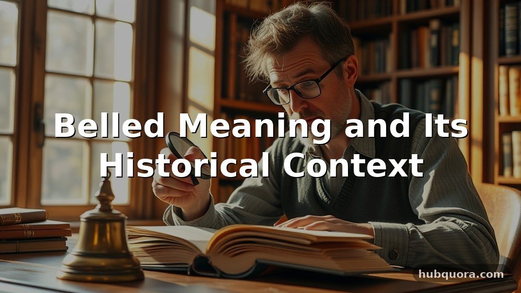Belled Meaning and Its Historical Context
