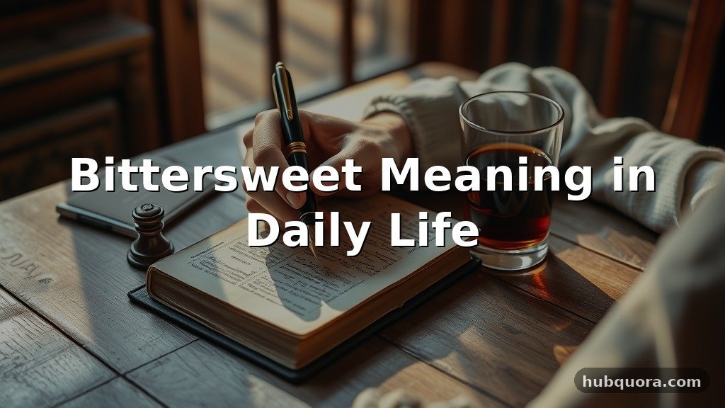 Bittersweet Meaning in Daily Life