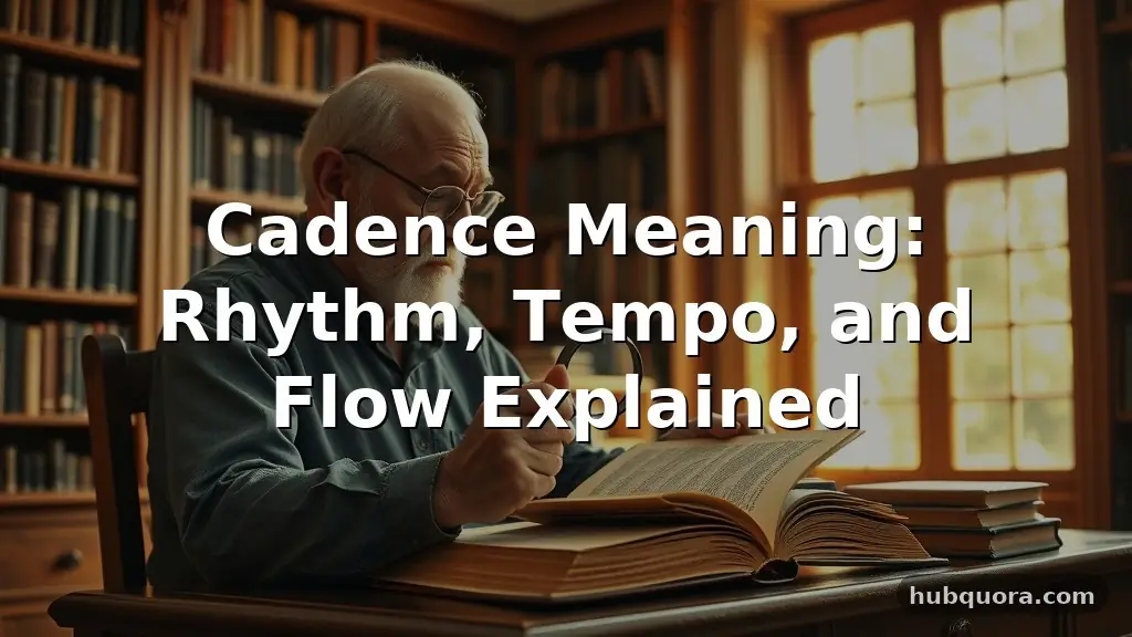 cadence meaning
