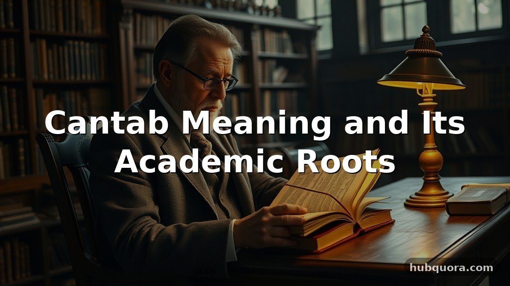 Cantab Meaning and Its Academic Roots