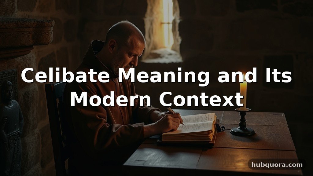 Celibate Meaning and Its Modern Context