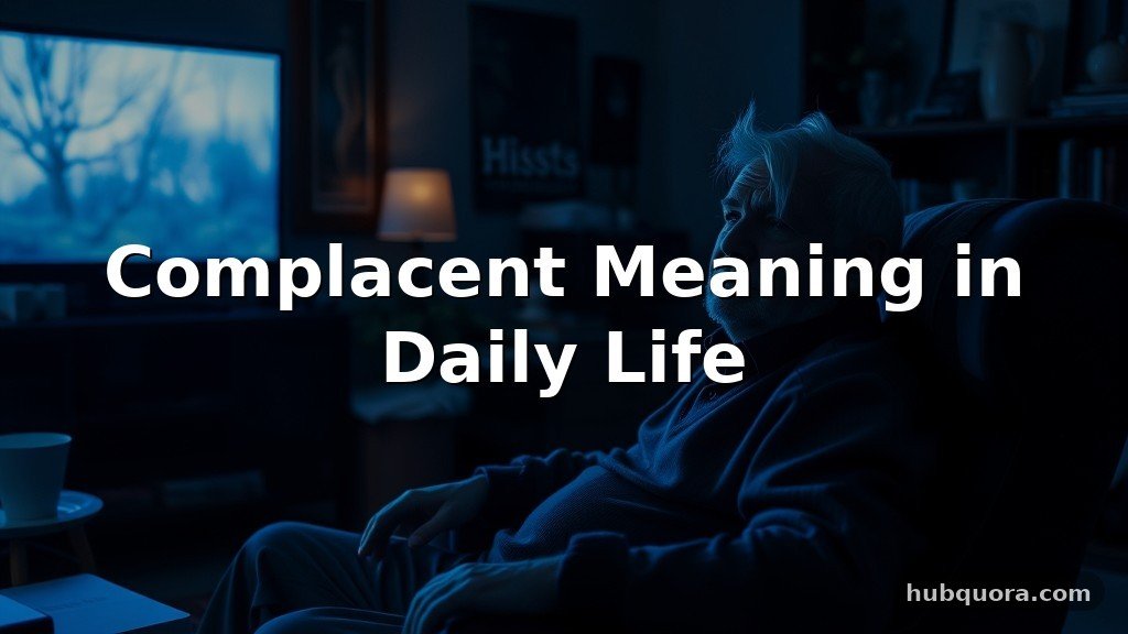 Complacent Meaning in Daily Life