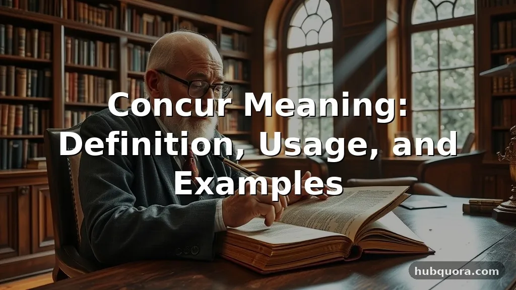 concur meaning
