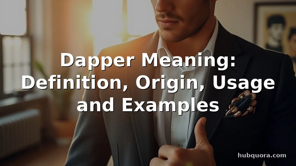 dapper meaning