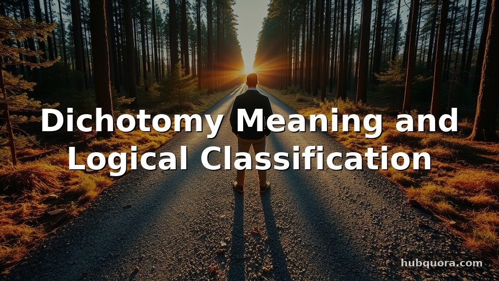 Dichotomy Meaning and Logical Classification