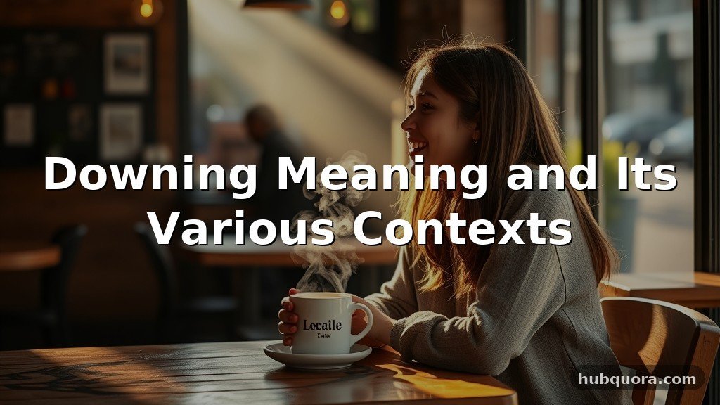 Downing Meaning and Its Various Contexts