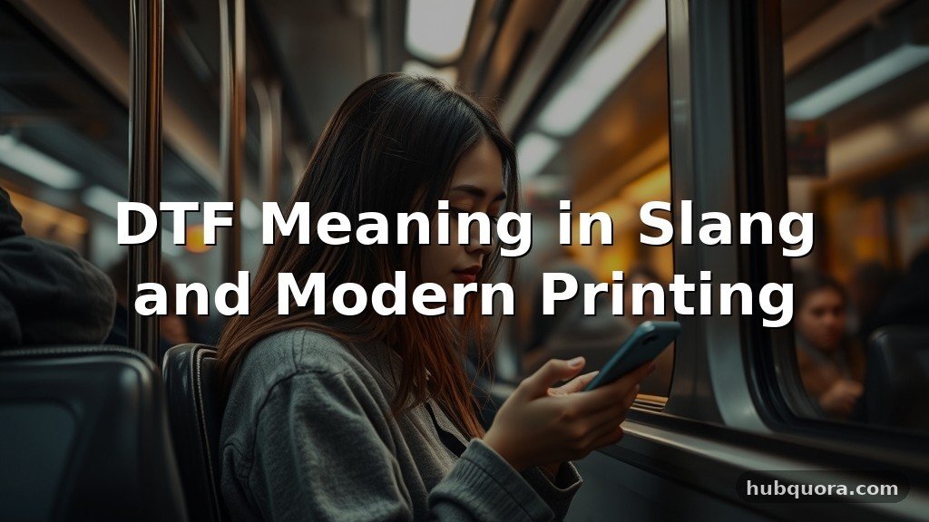 DTF Meaning in Slang and Modern Printing