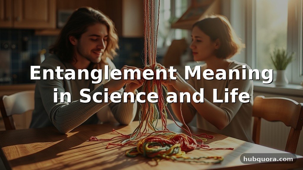 Entanglement Meaning in Science and Life