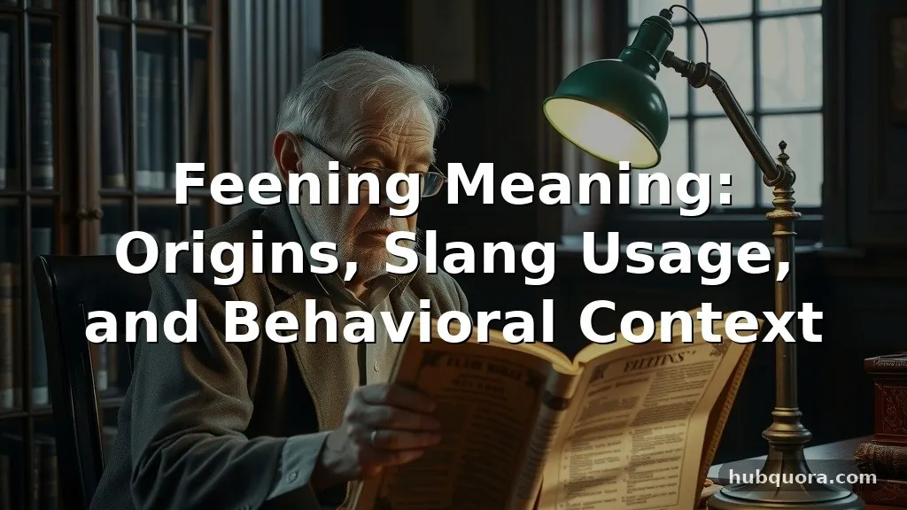 feening meaning