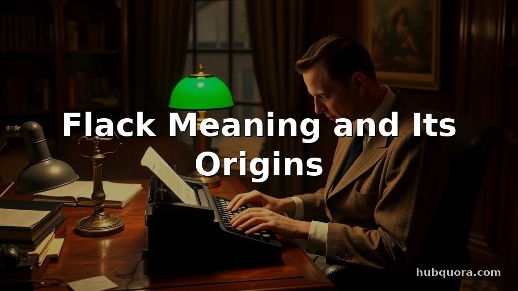 Flack Meaning and Its Origins