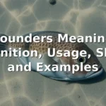 flounders meaning