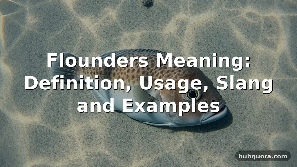 flounders meaning