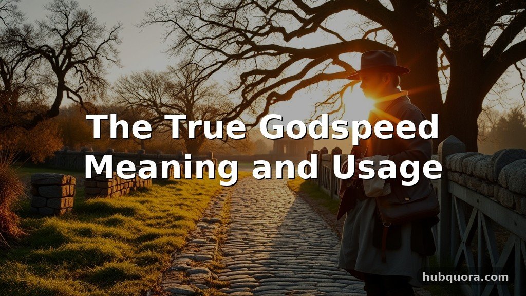 The True Godspeed Meaning and Usage