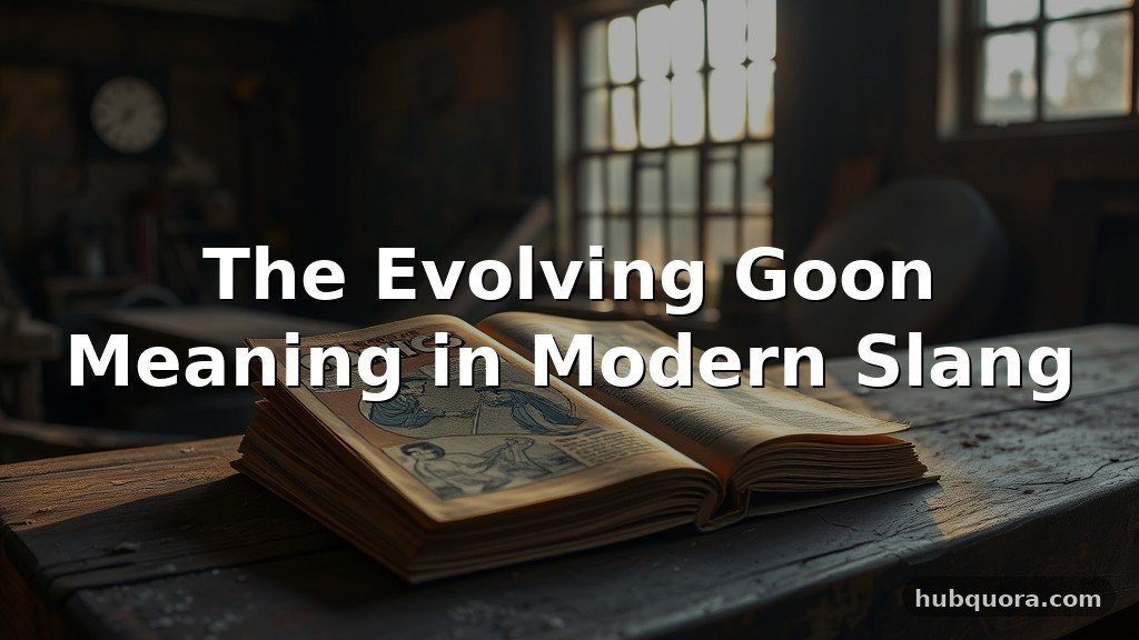 The Evolving Goon Meaning in Modern Slang