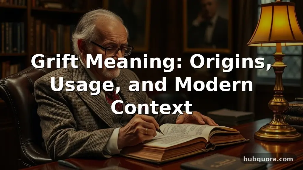 grift meaning