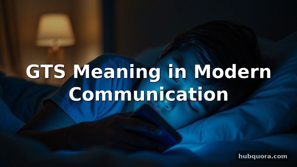 GTS Meaning in Modern Communication