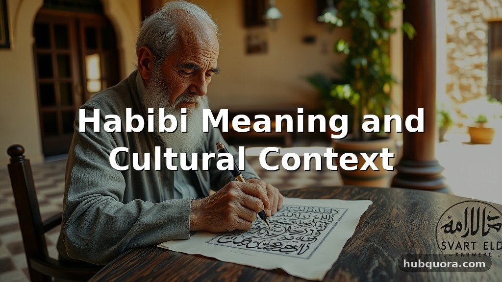 Habibi Meaning and Cultural Context