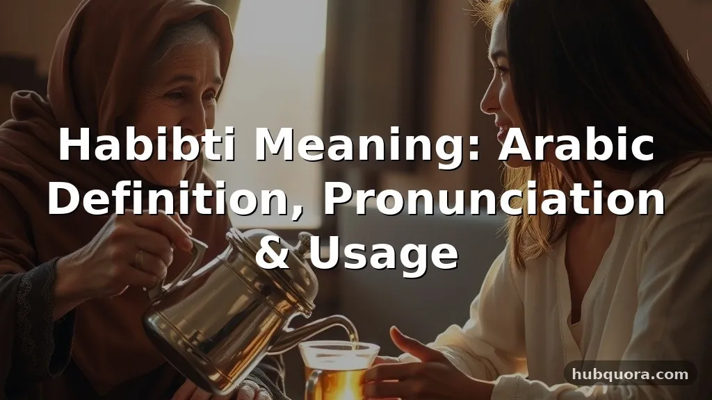 habibti meaning