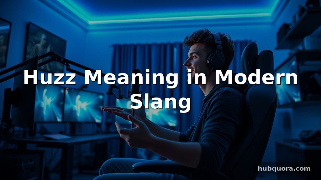 Huzz Meaning in Modern Slang
