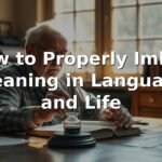 How to Properly Imbue Meaning in Language and Life