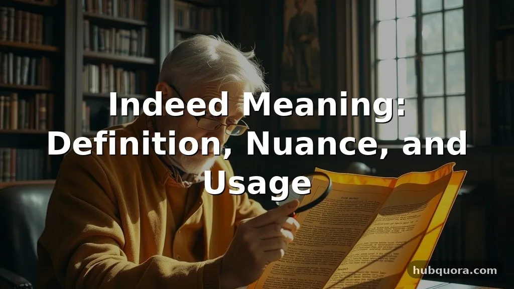 indeed meaning