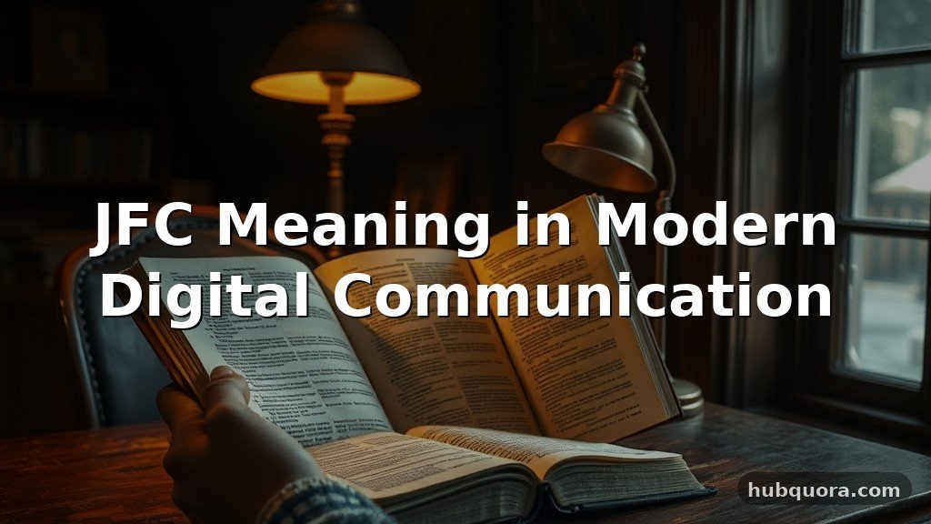 JFC Meaning in Modern Digital Communication