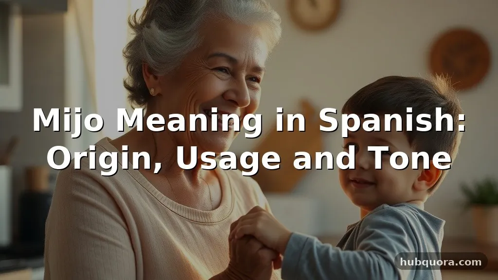 mijo meaning