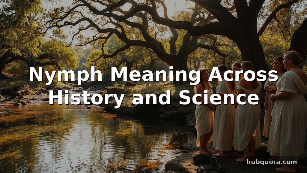 Nymph Meaning Across History and Science