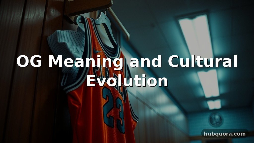 OG Meaning and Cultural Evolution