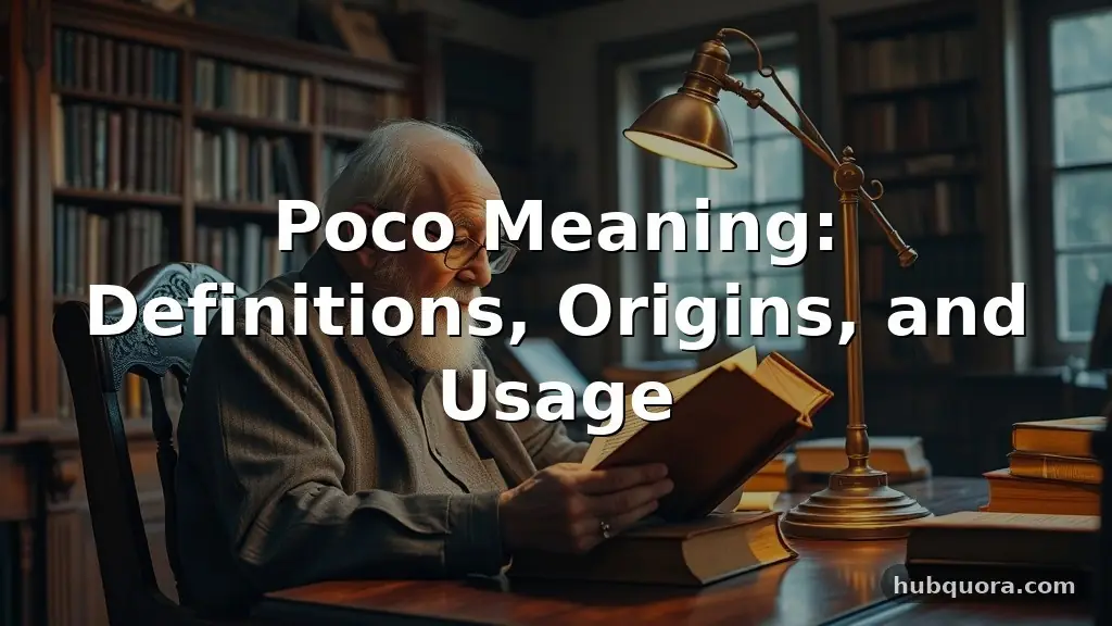 poco meaning