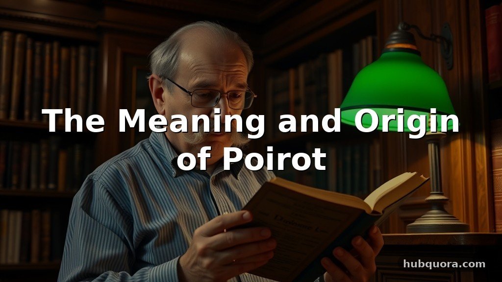 The Meaning and Origin of Poirot