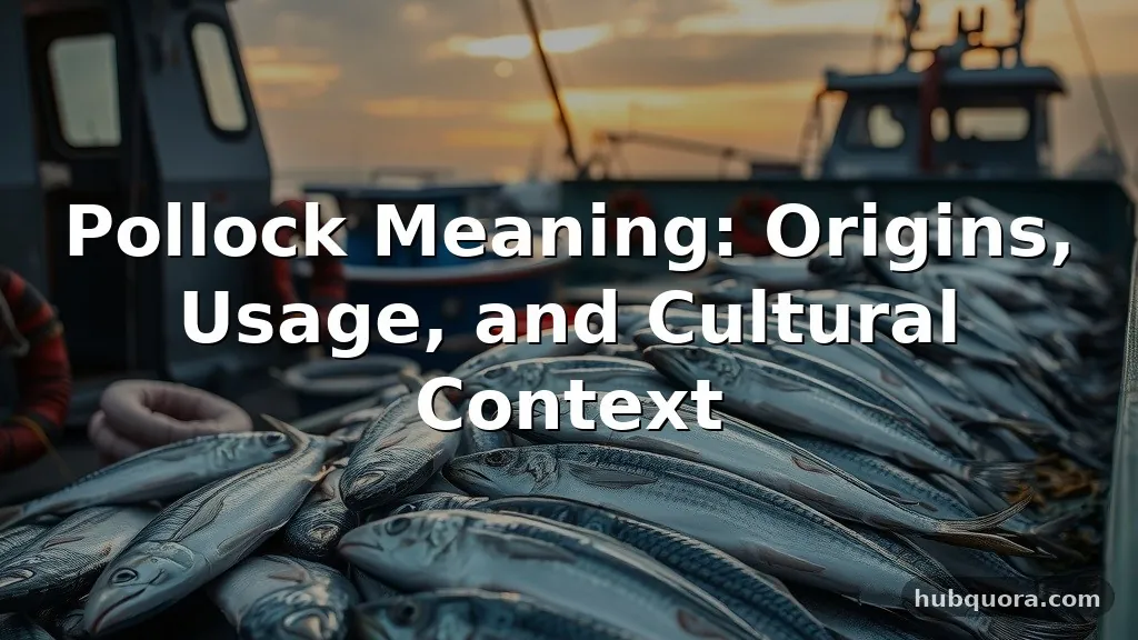 pollock meaning