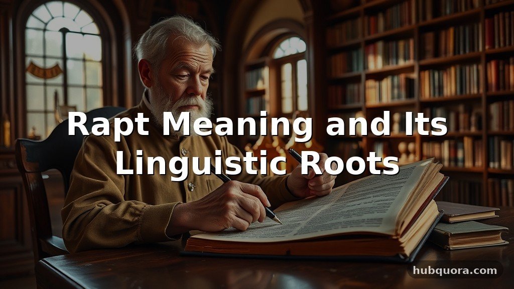 Rapt Meaning and Its Linguistic Roots