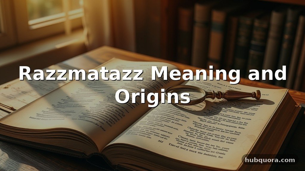 Razzmatazz Meaning and Origins
