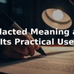 Redacted Meaning and Its Practical Use