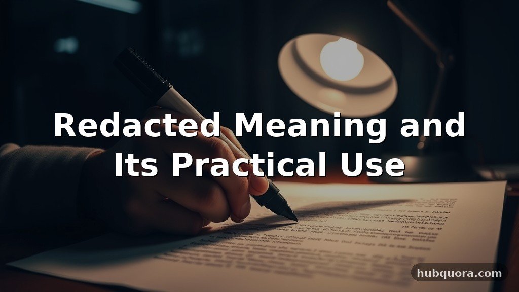 Redacted Meaning and Its Practical Use