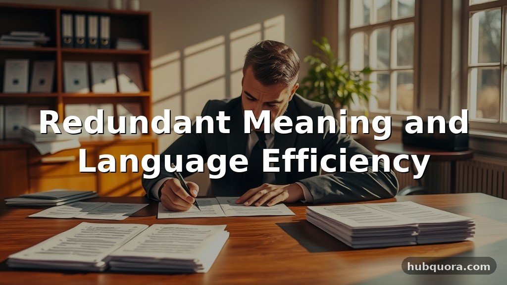 Redundant Meaning and Language Efficiency