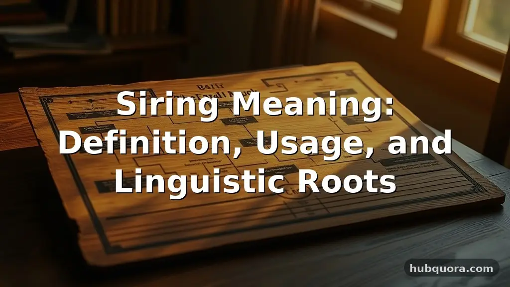 siring meaning