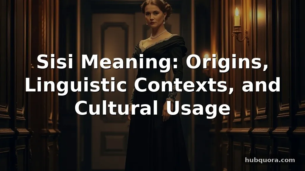 sisi meaning