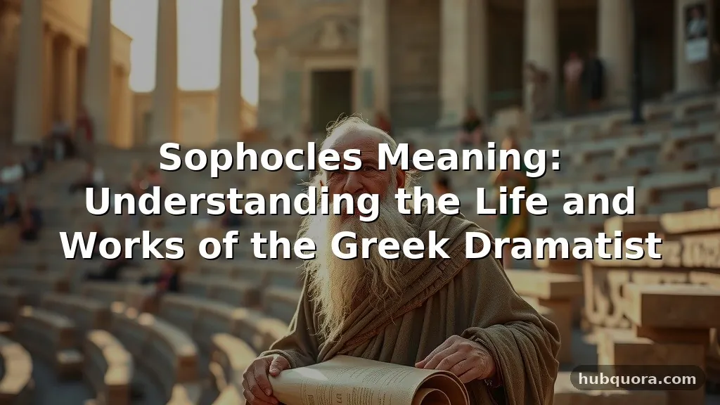 sophocles meaning
