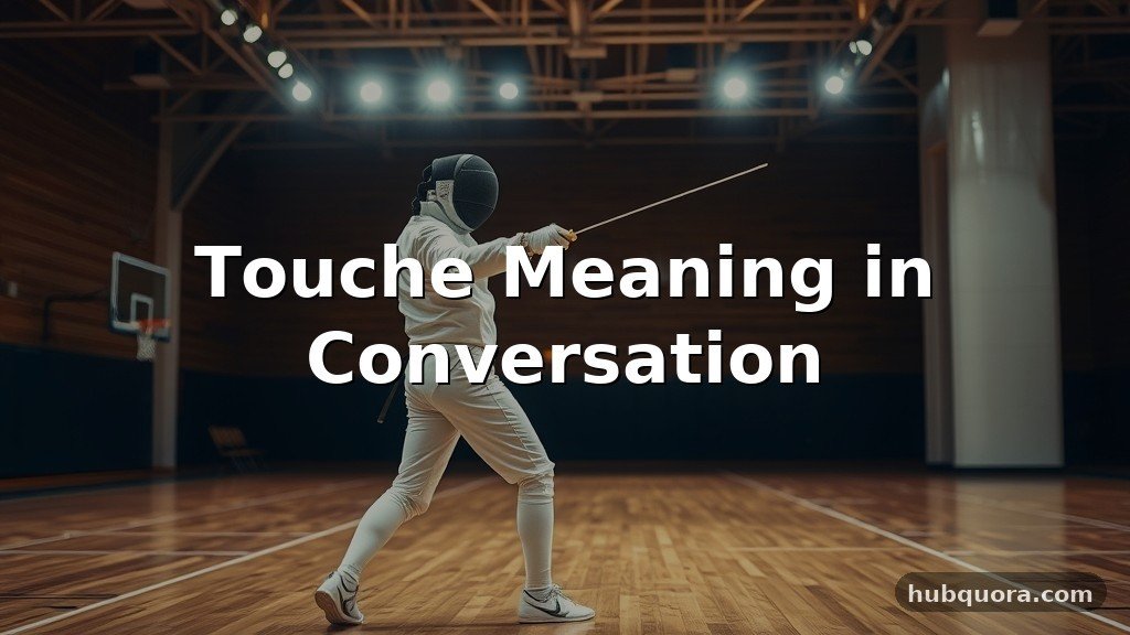 Touche Meaning in Conversation