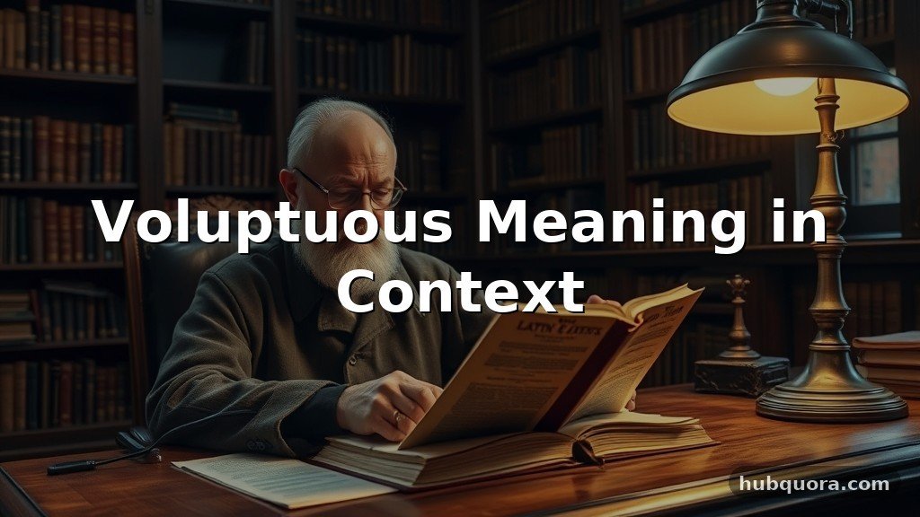 Voluptuous Meaning in Context